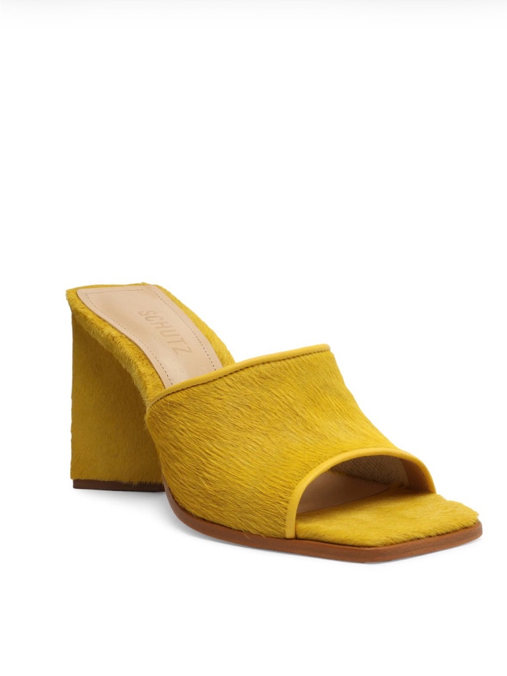 SCHUTZ Leather Lizah Sandals - Yellow - Picture 2 of 11